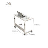 Adjustable Wood Black T-Base Rectangle Standing Desk Image - 30