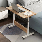 Adjustable Wood Black T-Base Rectangle Standing Desk Image - 4