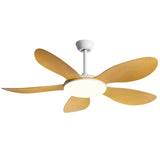 Adjustable Wood Ceiling Fan with Integrated LED Light Image - 10