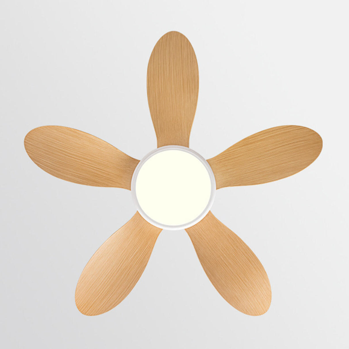 Adjustable Wood Ceiling Fan with Integrated LED Light Image - 18