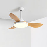 Adjustable Wood Ceiling Fan with Integrated LED Light Image - 8