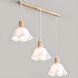 Adjustable Wood Flower Kitchen Island Pendant Lights Image - 8