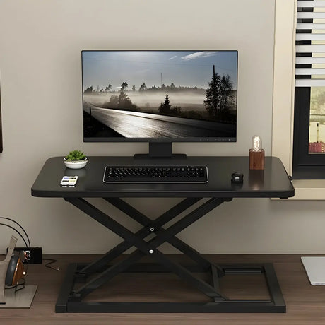 Adjusting Keyboard Tray Trestle Standing Desk Converter Image - 2