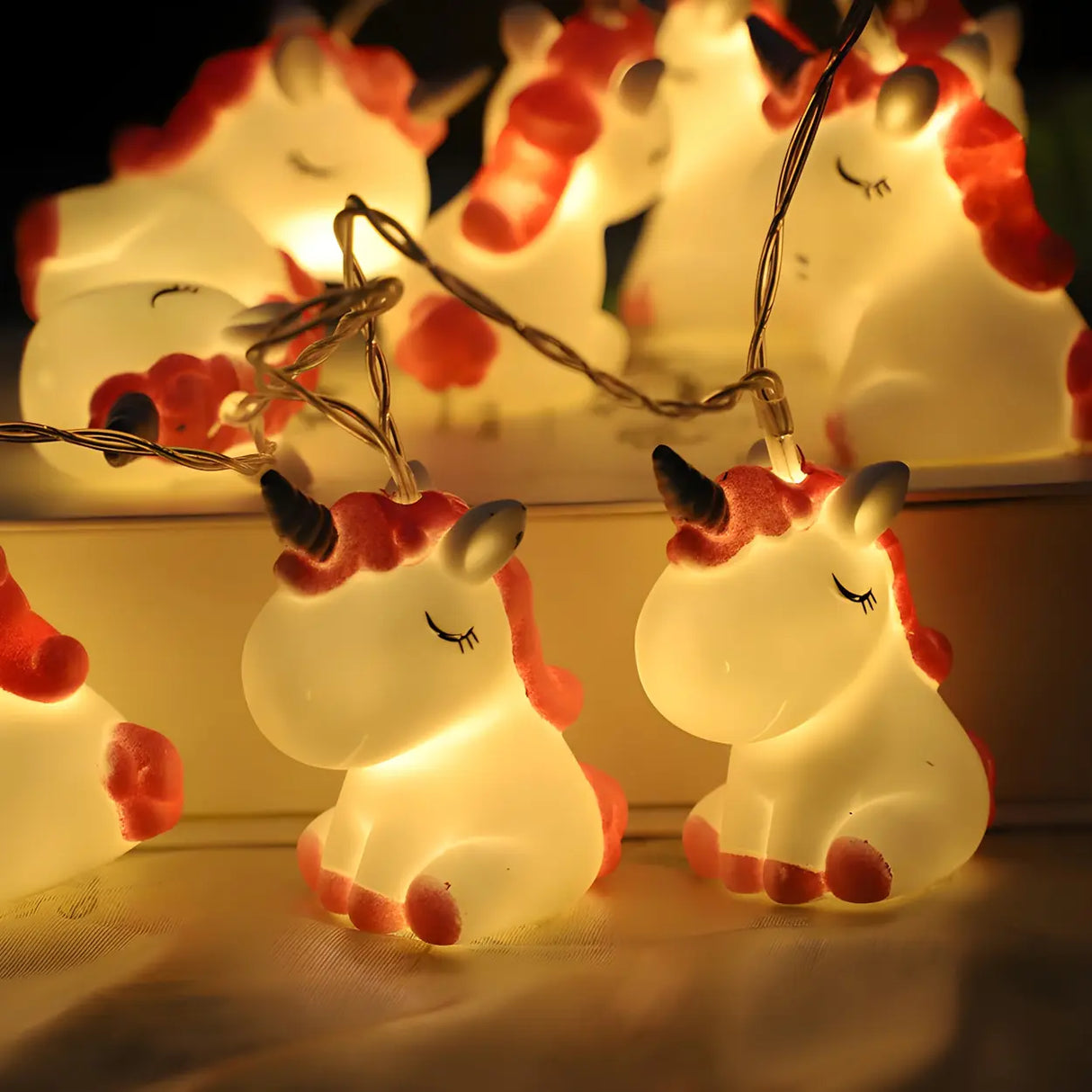 Adorable Cartoon Animal Plastic LED String Lights Image - 4