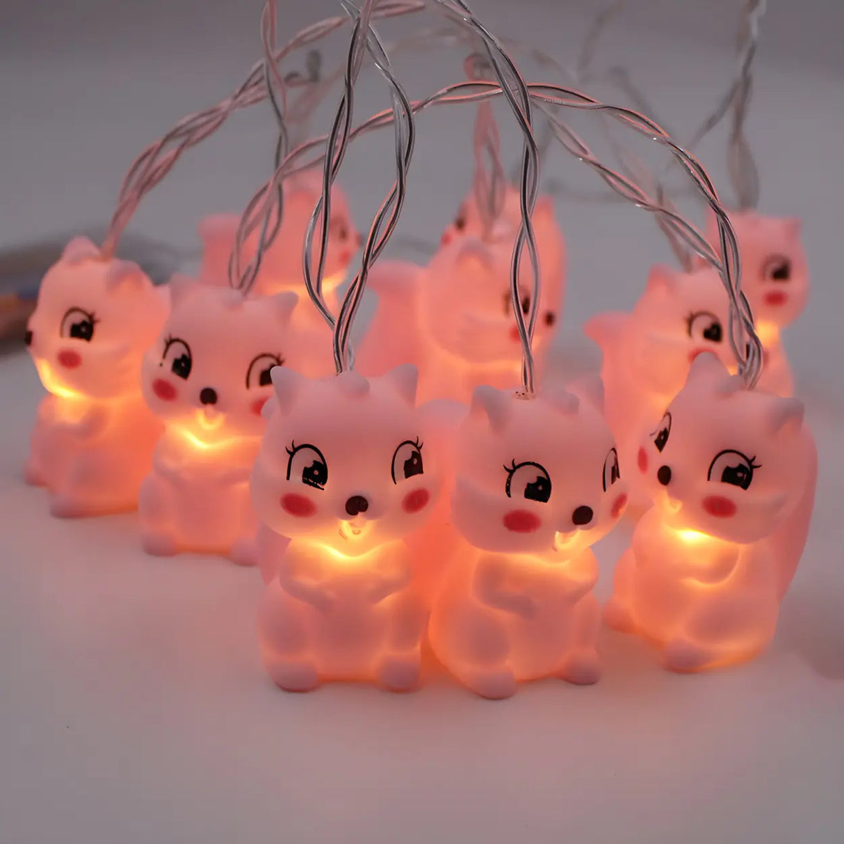 Adorable Cartoon Animal Plastic LED String Lights Image - 6