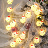 Adorable Christmas Decor Snowman LED String Lights Image - 1