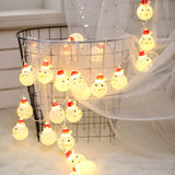 Adorable Christmas Decor Snowman LED String Lights Image - 5