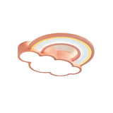 Adorable Cloud Rainbow LED Flush Mount Ceiling Light Image - 5