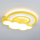 Adorable Cloud Rainbow LED Flush Mount Ceiling Light Image - 7