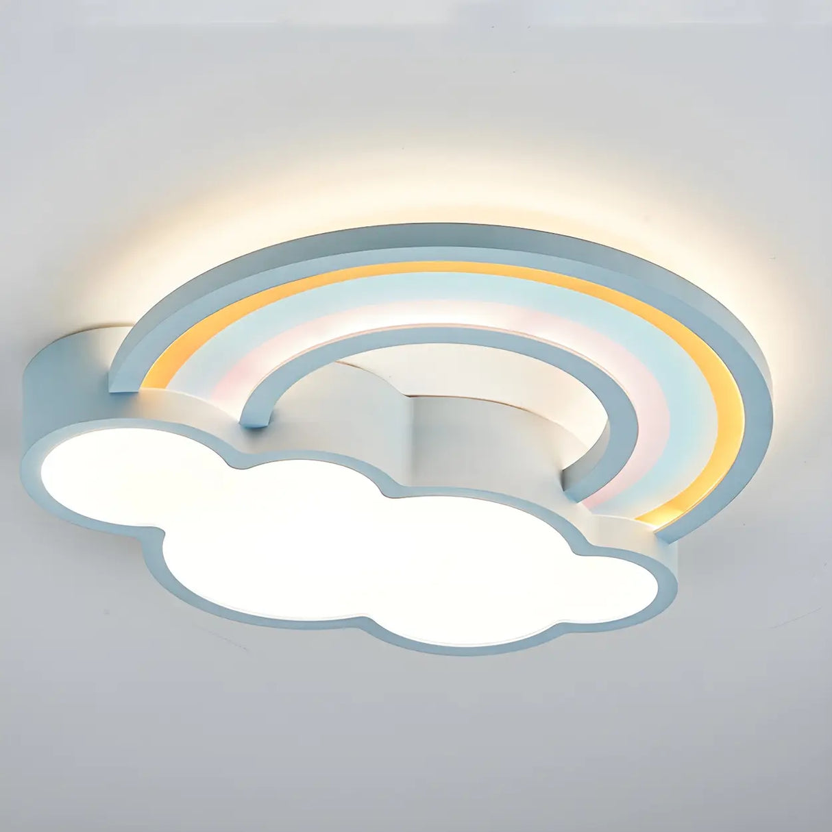 Adorable Cloud Rainbow LED Flush Mount Ceiling Light Image - 8