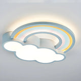 Adorable Cloud Rainbow LED Flush Mount Ceiling Light Image - 8