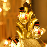 Adorable Mini Santa LED Christmas String Lights Image - 11