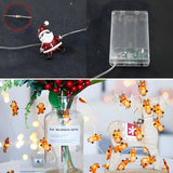 Adorable Mini Santa LED Christmas String Lights Image - 14