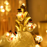 Adorable Mini Santa LED Christmas String Lights Image - 15