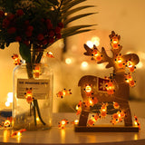 Adorable Mini Santa LED Christmas String Lights Image - 21