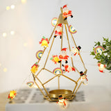 Adorable Mini Santa LED Christmas String Lights Image - 3