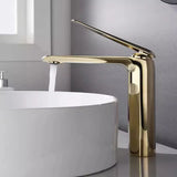 Aerator Included Copper Silver Bathroom Sink Faucet Image - 12