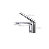 Aerator Included Copper Silver Bathroom Sink Faucet #size