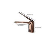 Aerator Included Copper Silver Bathroom Sink Faucet Image - 26