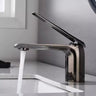 Aerator Included Copper Silver Bathroom Sink Faucet Image - 4