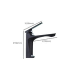 Aerator Included Low Arc Silver Copper Bathroom Sink Faucet #size