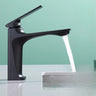 Aerator Included Low Arc Silver Copper Bathroom Sink Faucet Image - 6