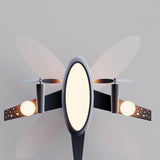 Airplane Themed Kids Room Ceiling Fan with LED Light Image - 9