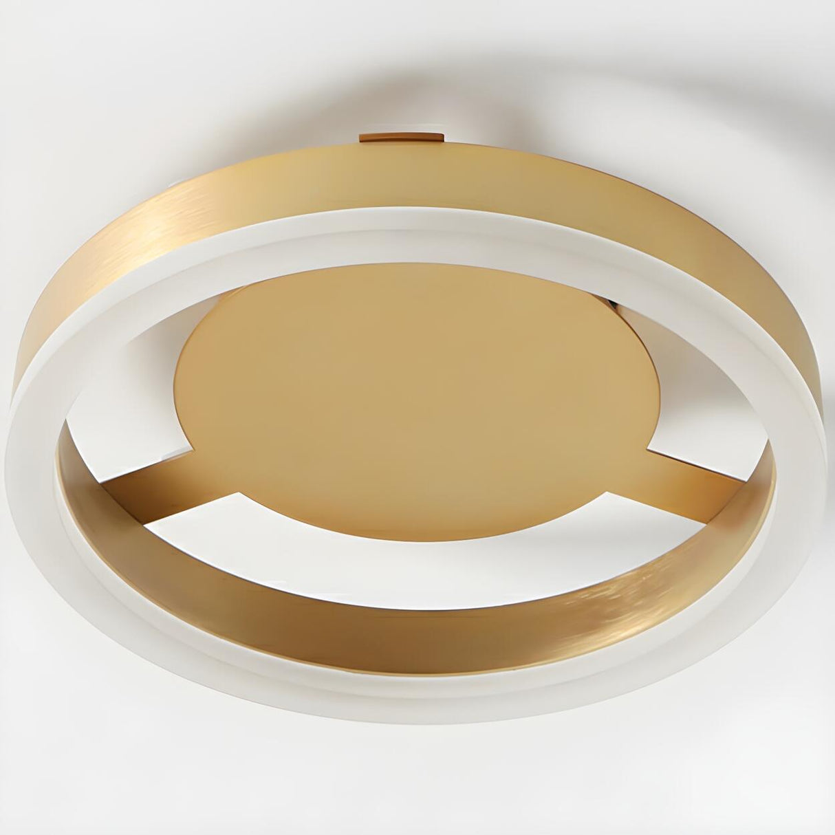 Aisle Gold Square Dimmable LED Semi-Flush Mount Light Image - 8