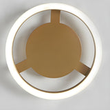 Aisle Gold Square Dimmable LED Semi-Flush Mount Light Image - 9