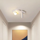 Aisle Mini Cloud Adjustable LED Semi-Flush Mount Light Image - 3