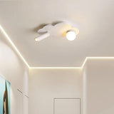 Aisle Mini Cloud Adjustable LED Semi-Flush Mount Light Image - 4