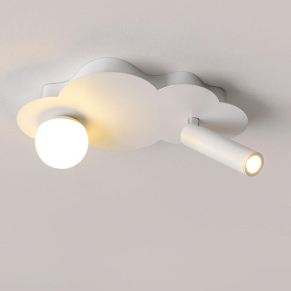 Aisle Mini Cloud Adjustable LED Semi-Flush Mount Light Image - 9