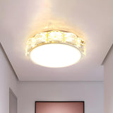 Aisle Mini Crystal Square LED Flush Mount Ceiling Light Image - 14