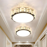 Aisle Mini Crystal Square LED Flush Mount Ceiling Light Image - 9