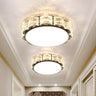 Aisle Mini Crystal Square LED Flush Mount Ceiling Light Image - 9