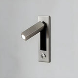 Aluminum Adjustable Rocker Switch Reading Wall Light Image - 3