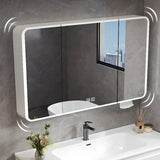 Aluminum Frameless Mirror Defogger Medicine Cabinet Image - 1