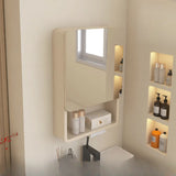 Aluminum Frameless White LED Medicine Cabinet with Shelf Image - 2