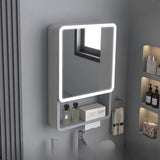 Aluminum Frameless White LED Medicine Cabinet with Shelf Image - 9