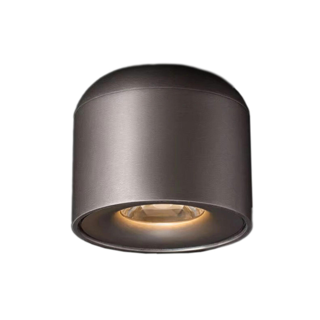 Aluminum Nickel Cylinder LED Flush Mount Ceiling Light Image - 5