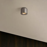 Aluminum Nickel Cylinder LED Flush Mount Ceiling Light Image - 6