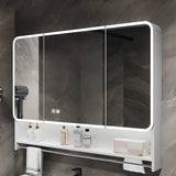 Aluminum Rectangle White LED Mirror Medicine Cabinet Image - 15