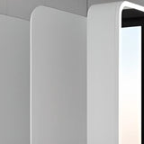 Aluminum Rectangle White LED Mirror Medicine Cabinet Image - 16