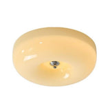 Amber Glass Ambient Round Flush Mount Light  Image - 10