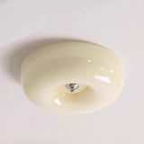 Amber Glass Ambient Round Flush Mount Light  Image - 12