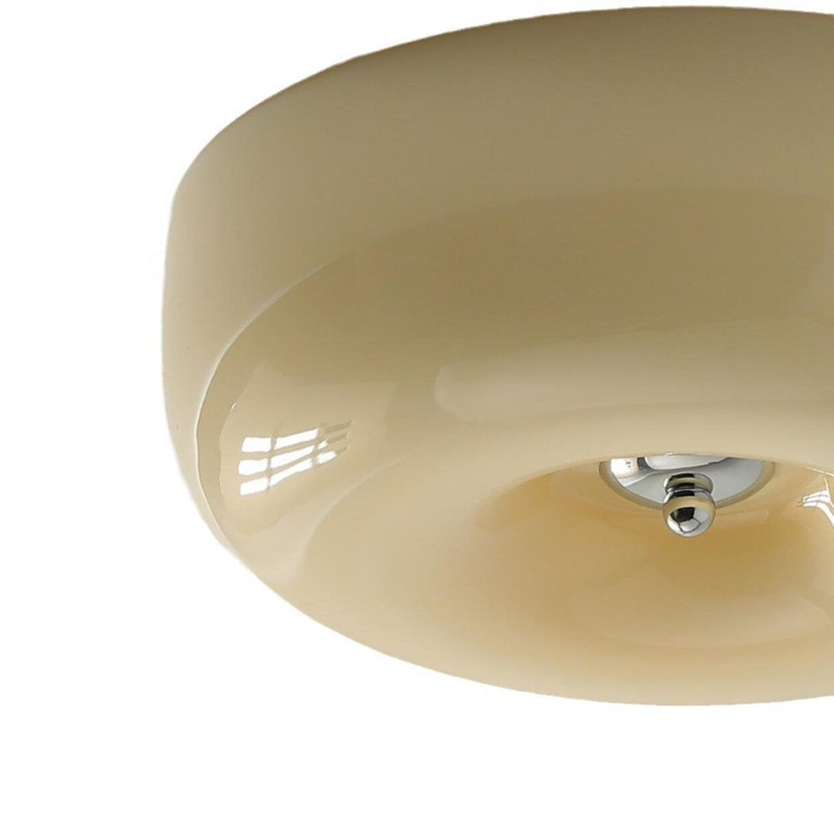 Amber Glass Ambient Round Flush Mount Light  Image - 14