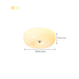 Amber Glass Ambient Round Flush Mount Light  Image - 17