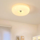 Amber Glass Ambient Round Flush Mount Light  Image - 6