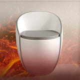 Antimicrobial Seat Modern Oval Ceramic White Compact Toilet Image - 7