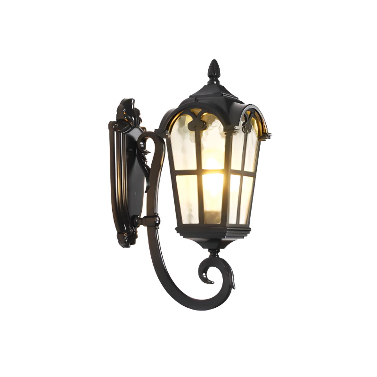 Antique Bronze Outdoor Wall Lantern Sconce Image - 2